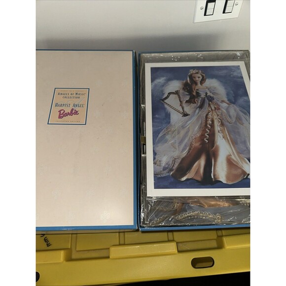 Vtg Barbie Harpist Angel Angels of Music Collection 1997 Doll Mattel 18894 New - Picture 1 of 6